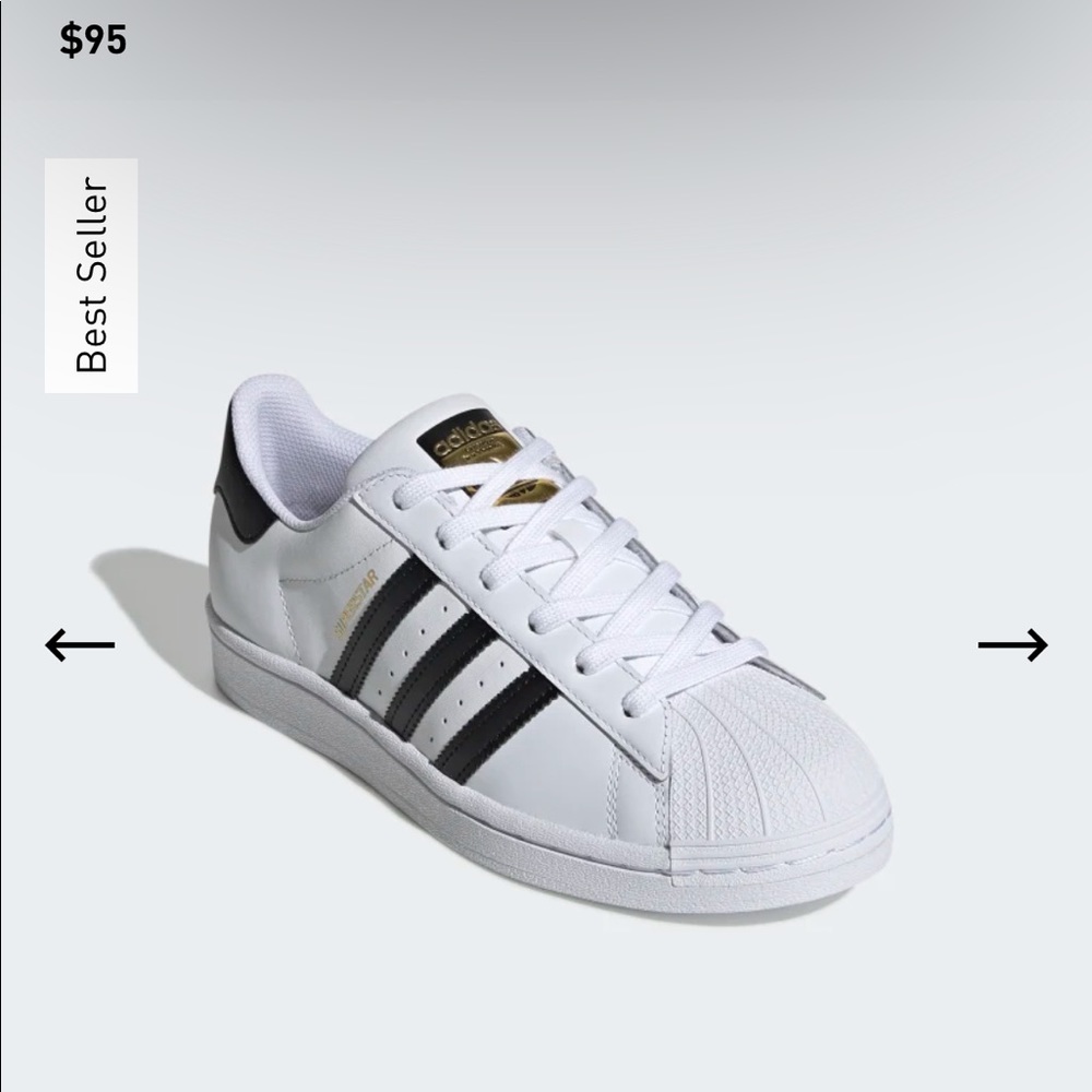 NWT ADIDAS Superstar Sz W6